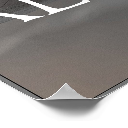 Allein mit Gott Poster (Ecke)