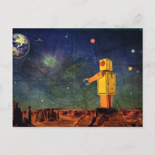 Allein Postkarte (Vorderseite)