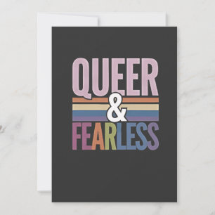 Allein queer und furchtloser LGBT-Preis Einladung