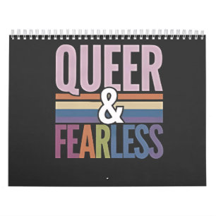 Allein queer und furchtloser LGBT-Preis Kalender