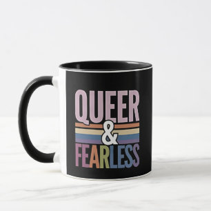 Allein queer und furchtloser LGBT-Preis Tasse