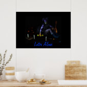 Allein später poster (Küche)