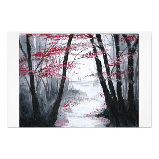 Allein spazieren fotodruck (Vorne)