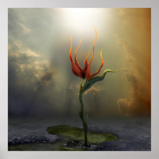 allein | Surreal Digital Art Poster (Vorne)