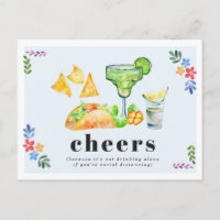 Allein Tacos und Tequila trinken Soziale Distanz