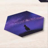 Allein und Sternennacht Untersetzer (angewinkelt)