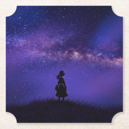Allein und Sternennacht Untersetzer