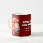 Allein unsere Bibliotheken verlassen Kaffeetasse (Vorderseite Links)