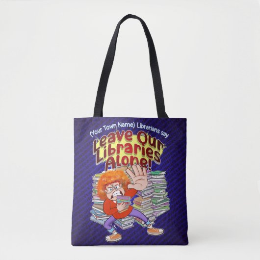 Allein unsere Bibliotheken verlassen Tasche (Vorderseite)