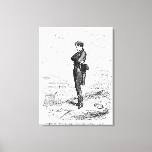 Allein Verlassen ging Rastignac ein paar Schritte Leinwanddruck (Vorderseite)