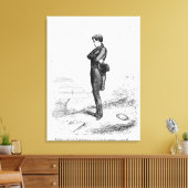 Allein Verlassen ging Rastignac ein paar Schritte Leinwanddruck (Insitu (Wohnzimmer))