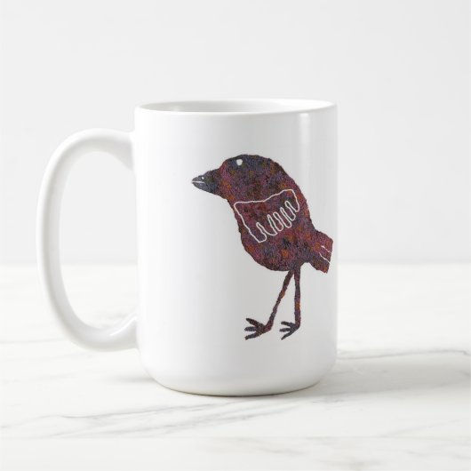 Allein Vogel-Petroglyphe, allein Tasse des Bild-4 (Links)