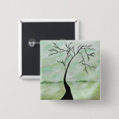 Allein wartete ich abstrakte button (Vorne & Hinten)