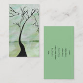 Allein wartete ich abstrakte visitenkarte (Vorne/Hinten)