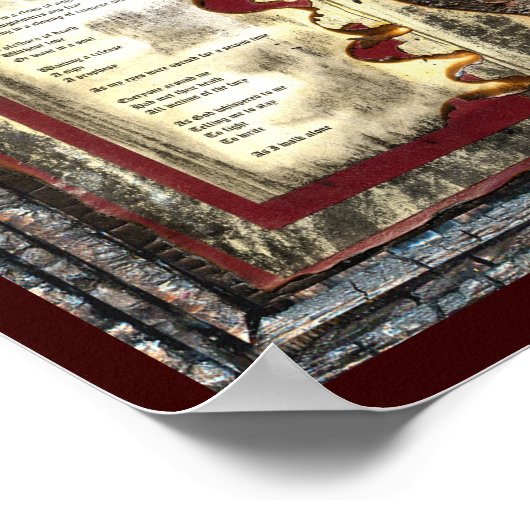 Allein zu Fuß Poster (Ecke)