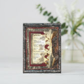 Allein zu Fuß Postkarte (Stehend Vorderseite)