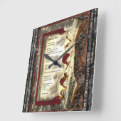 Allein zu Fuß Quadratische Wanduhr (Winkel)