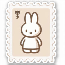 Alleine kleine Latte-Briefmarke