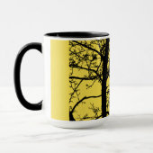 Alleine Krähen-kombinierte Tasse (Links)