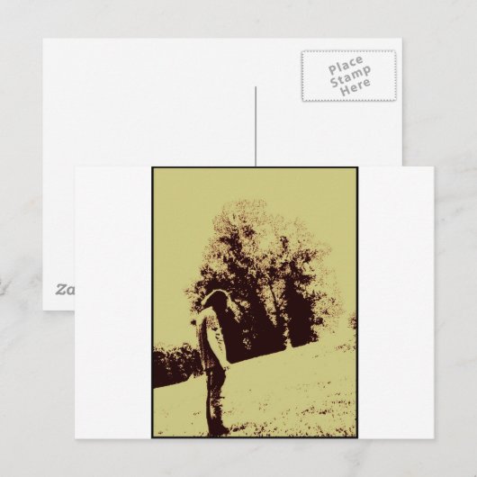 alleine postkarte (Vorne/Hinten)