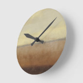 Alleine Wüsten-Landschaft durch Normannen Wyatt Runde Wanduhr (Winkel)