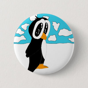 Alleiner Pinguin Button