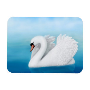 Alleiner stummer Schwan-Prämien-Magnet Magnet