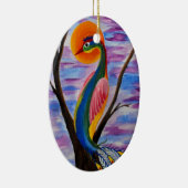 Alleiner Vogel Keramik Ornament (Rechts)