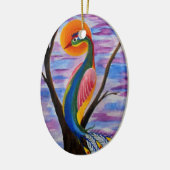 Alleiner Vogel Keramik Ornament (Links)