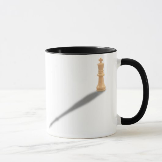 Alleiner Whiite König Tasse (Rechts)