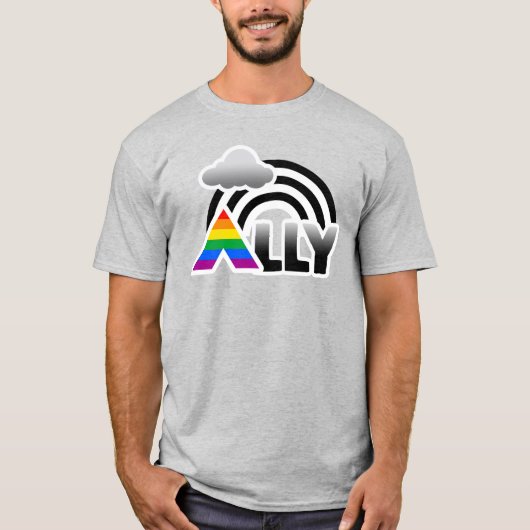Alleinerziehender Regenbogen-T - Shirt (Vorderseite)