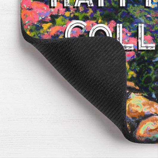 Alleingesessenes Gartenglücklich Mousepad (Ecke)