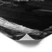 Alleinjournalismus im B&W-Foto Poster (Ecke)