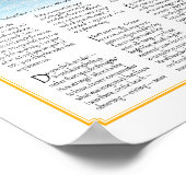 Alleinsegeln mit Gedicht Größe 8x10 Poster (Ecke)