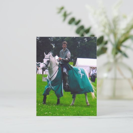 alleinstehender Ritter Postkarte (Stehend Vorderseite)