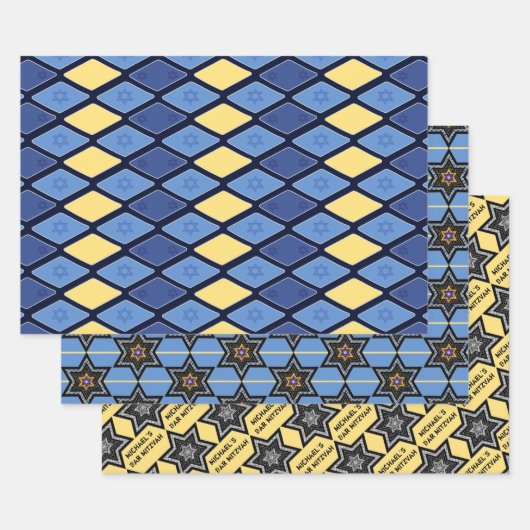 Alleinstellungsstars von David Personalisiert Geschenkpapier Set (Set)