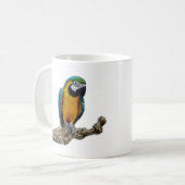 AlleinTasse des orange Papageien Kaffeetasse (Vorderseite Links)