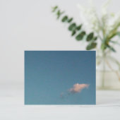 Alleinwolke Postkarte (Stehend Vorderseite)