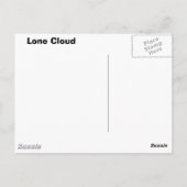 Alleinwolke Postkarte (Rückseite)
