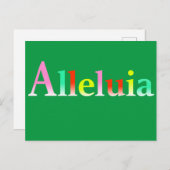 Alleluia - Botschaft von Ostern und Hoffnung Postkarte (Vorne/Hinten)