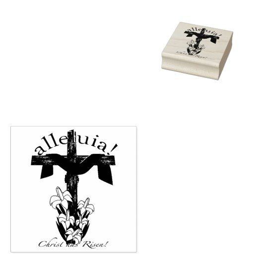 Alleluia Christ hat Risen Gummistempel (Stempel)