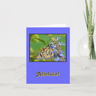 "ALLELUIA ER HAT GEHEN" GLÜCKLICH OSTERN/SCHALTFLY FEIERTAGSKARTE