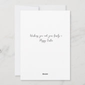 Alleluia Happy Oaster Eggs Feiertagskarte (Rückseite)