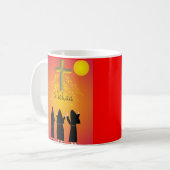 "Alleluia" katholische religiöse Geschenke Kaffeetasse (Vorderseite Links)