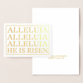 Alleluia Katholischer Ostergruß Folienkarte (Anzeige)