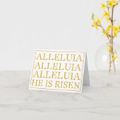 Alleluia Katholischer Ostergruß Karte (Gelbe Blume)