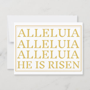 Alleluia Katholischer Ostergruß Postkarte