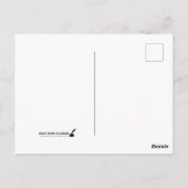 Alleluia Message of East Joy Gold and Royal Blue Postkarte (Rückseite)