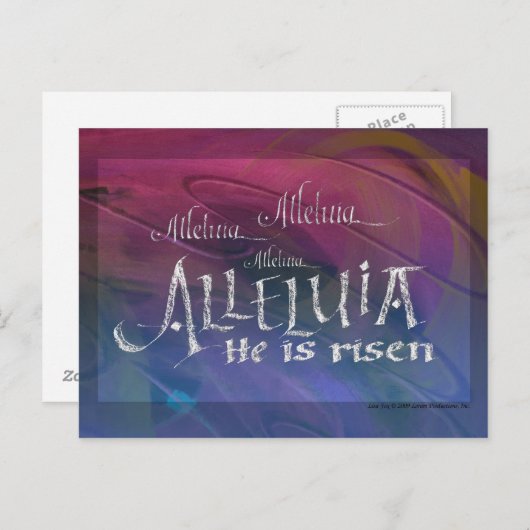 Alleluia Postkarte (Vorne/Hinten)