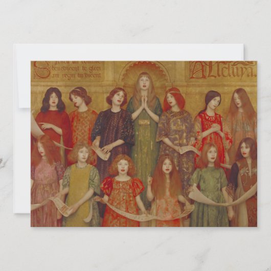 Alleluia (von Thomas Cooper Gotch) Karte (Vorderseite)